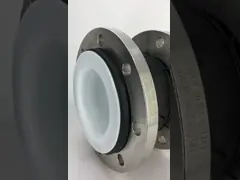 С лимитным переключателем PTFE резиновый расширительный соединение для коррозионно устойчивых химических труб гибкая конструкция video