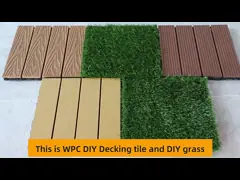 Противоскользящая деревянная пластиковая композитная плитка для палубы WPC, блокирующая доска гавани video