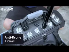 2KM ตํารวจทหาร Scanner Jammer Backpack Drone Jammer Omnidirectional & Directional Antenna เครื่องสแกนเครื่องสกัดเสียง