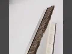 Custom Aluminium Alloy Horsehair Brush Sealing Strip Brush For Door Dust Prevention
