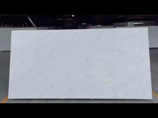 OLK7102 - 2/3cm Quartz Surface White Counter Top Modern Minimalist