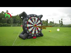 Outdoor Inflatable Soccer Darts Board With 8pcs Soccer Ball 370W Blower Support Frame For Kick Dartboard Sport Game