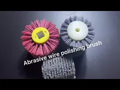 Industrial Abrasive Silk Nylon Roller Brush For Metal Deoxidizing