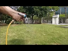 Металлический 8-модельный садовый шланг с соприкосновением и понижающим давлением video