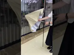 Персонализированный наружный зонтик с металлическими и стекловолокнистыми ребрами video