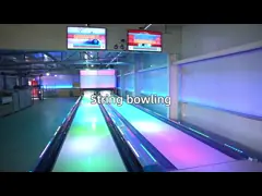 Большая струнная боулинг-машина для игрового центра в помещении прочная и легкая в обслуживании video