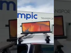 P4 Двухсторонний экран такси 960 мм х 320 мм Полноцветный наружный водонепроницаемый IP65 video