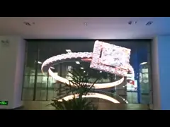 Настраиваемый прозрачный светодиодный экран для стеклянной стены с высокой прозрачностью video