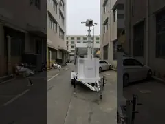 Mobile Solar Surveillance Tower Solar Trailer For Construction Works