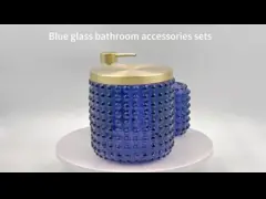 Комплект аксессуаров для ванной комнаты Ombre Mercury Orange Gold Pump Мылораспределитель Tumbler Мыло Посуда Поднос для полотенца Мусорный бак video