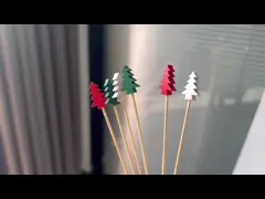 Biodegradable Decorative Bamboo Cocktail Party Skewer Bamboo Cocktail Picks