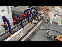 Линия экструзии труб ПВХ мощностью 15 кВт для садовых водопроводных и оросительных труб video