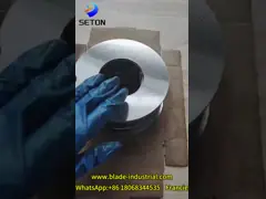 Производство пищевых продуктов Пневматический режущий круглый нож Материал Тепловая обработка video