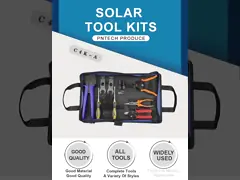 Соединитель Фоторолтайк инструментального ящика черной сумки гофрируя солнечный для солнечной системы video