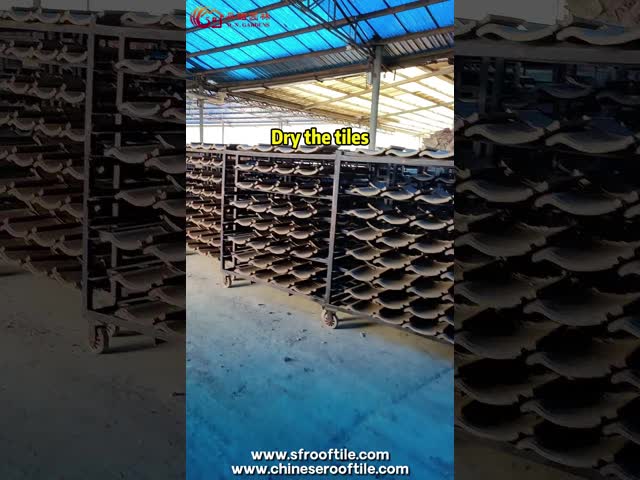 Japanese Traditional Clay Roof Tiles Ceramic Roof Shingle Japan Style Restaurant Tea House Roof Decoration