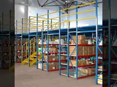 Промышленная стальная мезанинная платформа Складные стеллажи закрыты открыты для хранения video