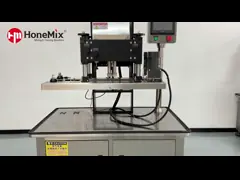 Electric Automatic Bottle Screw Capping Machine Four Wheels Filling Line