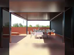 Customized SIze with Fabric Blackout and Insect Proof Zip Track Outdoor Blinds