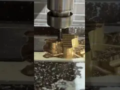 HPB61 латунные, который подвергли механической обработке части HPB59, латунный CNC H68 повернули компоненты video