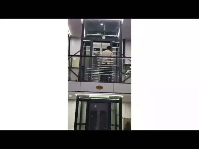 Элегантный домашний безприводный тяговый лифт 500-1000 кг вместимость Автоматические раздвижные двери