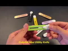 Small Cute Utility Knife Mini Paper Cutter With Safety Lock For School Handwork