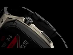 Jl7012a6 Мужские спортивные умные часы 1,96 Экран сенсорный D16 водонепроницаемый отслеживание сна 400mah video