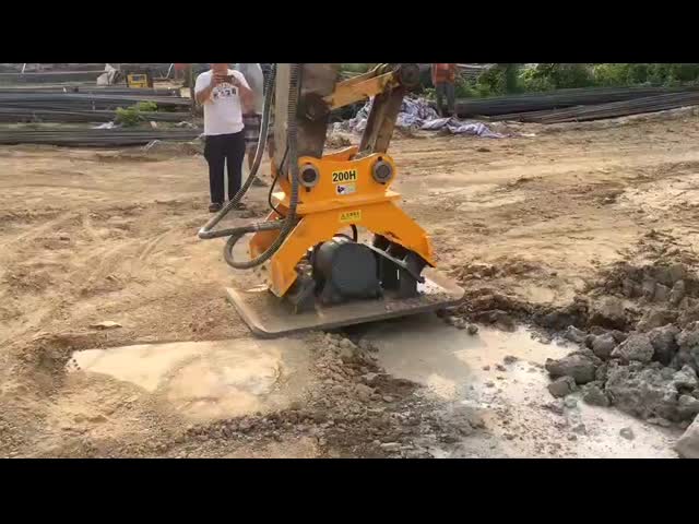 水力パイルコンパクターと道路コンパクター 1-36トンの掘削機 水力ビブロプレート土壌コンパクター