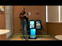 21.5 Inch 2nd gen Walking Backpack Screen LCD Displays Digital Signage Menu Advertising Player With Rechargeable Battery