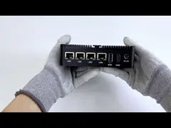 Intel N100 Processor Fanless Industrial Mini Computer Dual COM DDR4 RAM 4LAN