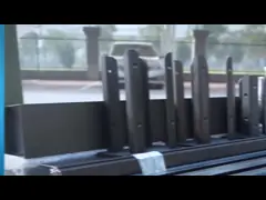 Перила балкона балюстрады ВПК соэкструзии полые, устойчивые к ультрафиолетовому излучению, покрытые полиэтиленом 50x50 video