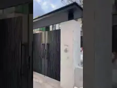 Weather Resistant Aluminum Privacy Driveway Gates Durable Aluminum Art Door