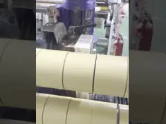 Brown Reinforced Gummed Kraft Paper Tape Handwriting Fiber Jumbo Rolls Waterproof