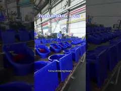 Livestock Water Bowl 2.5 Gallon Capacity Blue and Custom PP Plastic for Cattle Horses Sheep