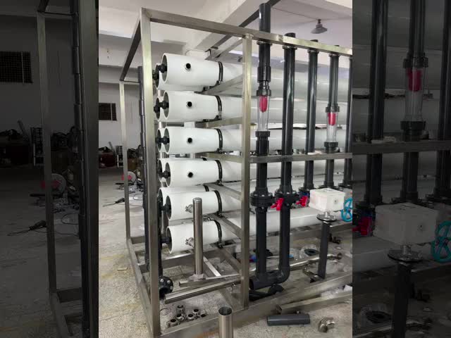 Alta taxa de rejeição de sal Água salobra Instalação de osmose reversa 30m3/hora Capacidade