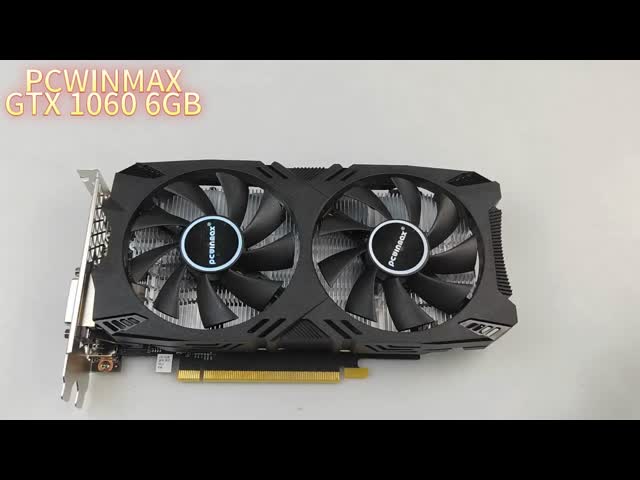PCWINMAX Geforce GTX1060 Игровая графическая карта 6 ГБ GDDR5 192 Бита Двойные вентиляторы Компьютерный GPU с выходом DVI HD DP