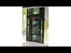 Steel Well Shaft Gearless Traction Type Elevators Center Opening 0.6m/S