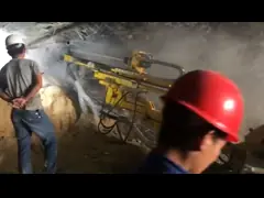 1500 мм Компенсационная джамбо буровая машина для точного бурения глубины отверстий до 12 м video