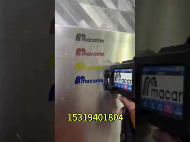 Легкий 2,54 см портативный принтер для пластиковых пакетов с печатью логотипа и 1-15 цифр серийного номера Countin видео