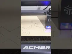 33 Вт деревообрабатывающий лазерный резак 30000 мм / мин Лазерная гравировка дерева video