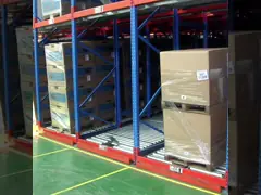 3000 Lbs Capacity Gravity Pallet Racking System Power Coated Finish 2-6 Levels