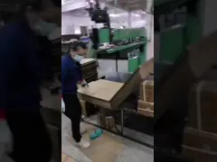Stainless Steel Carton Box Stitching Machine Two Servo 150mm Stitching Height