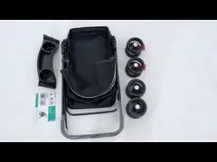 Удаляемая подставка для собак на любом участке, фиолетовый коляска для собак, коляска для собак, складная коляска для собак video