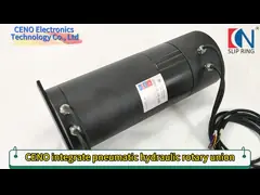 2 kanalen pneumatische roterende verbinding gecombineerde roterende elektrische aansluiting