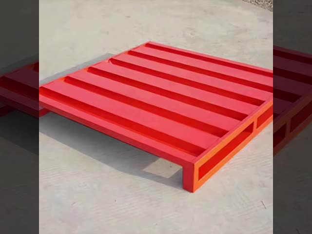 Paletes empilháveis de metal de design leve com carga de 2500 lbs