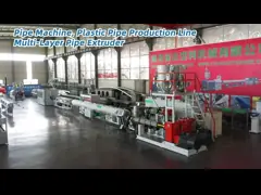 Сверхохлаждающая высокоскоростная многослойная линия экструзионной трубы HDPE / PE для водопроводной трубы топливного газа video