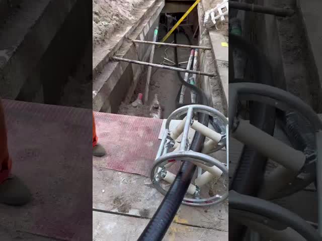 Power Cable Installation Cable Roller Pulley With Dustproof Bearing