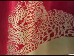 Fireproof Decorative Copper Mesh 1.5mm Thickness Leopard Pattern