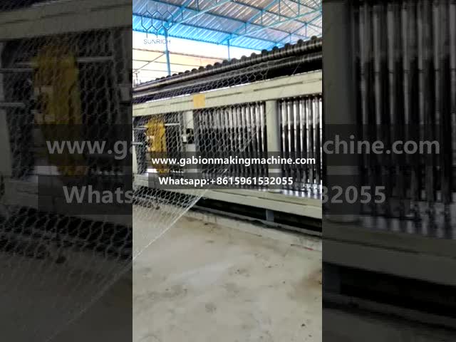 PVC espessura do revestimento de malha ajustável comprimento 2m-5m Gabion Machine