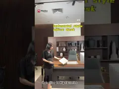 Modern 4-person Office Furniture Table With Front Baffle For Privacy