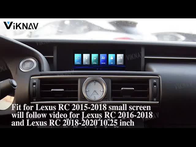 Viknav Linux System For Lexus RC 2015-2020 Wireless Apple CarPlay Android Auto Apenas suporte a tela OEM original do carro